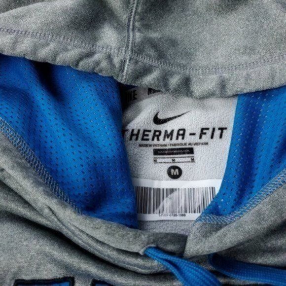 Nike Therma Fit Hoodie Mens Size M Medium Gray - Picture 2 of 10